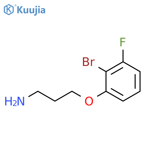 3-(2-Bromo-3-fluorophenoxy)propan-1-amine structure