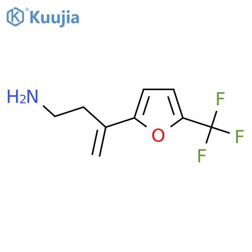 3-5-(trifluoromethyl)furan-2-ylbut-3-en-1-amine structure
