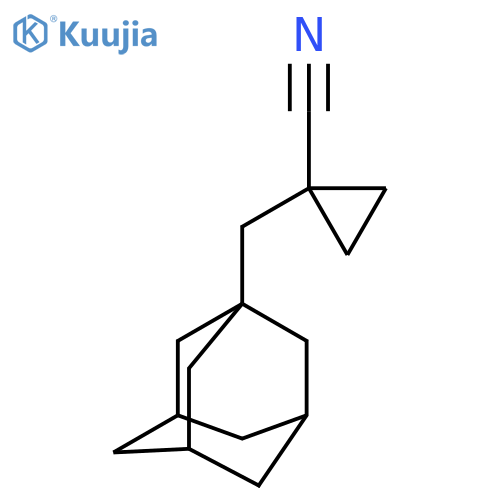 1-(adamantan-1-yl)methylcyclopropane-1-carbonitrile structure