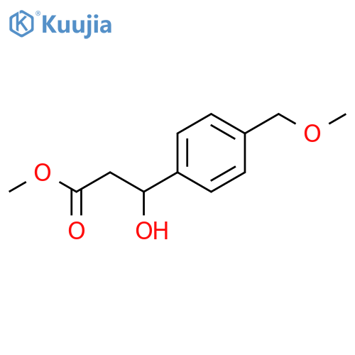 methyl 3-hydroxy-3-4-(methoxymethyl)phenylpropanoate structure