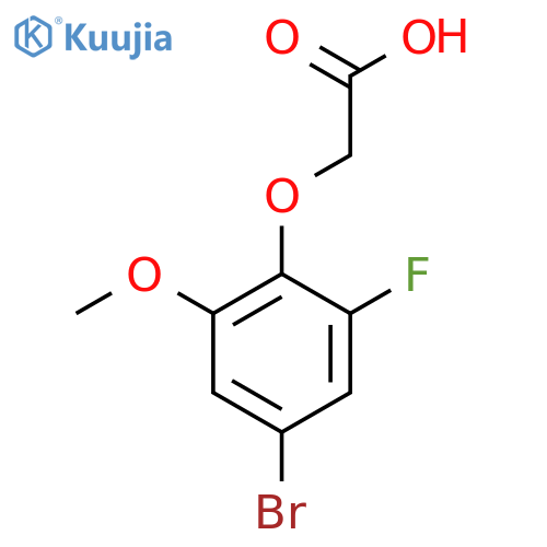 2-(4-bromo-2-fluoro-6-methoxyphenoxy)acetic acid structure