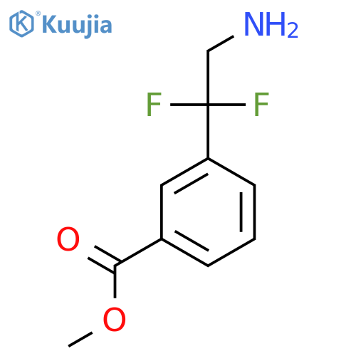 methyl 3-(2-amino-1,1-difluoroethyl)benzoate structure