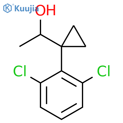 1-1-(2,6-dichlorophenyl)cyclopropylethan-1-ol structure