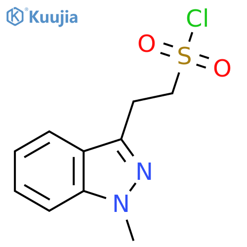 2-(1-methyl-1H-indazol-3-yl)ethane-1-sulfonyl chloride structure
