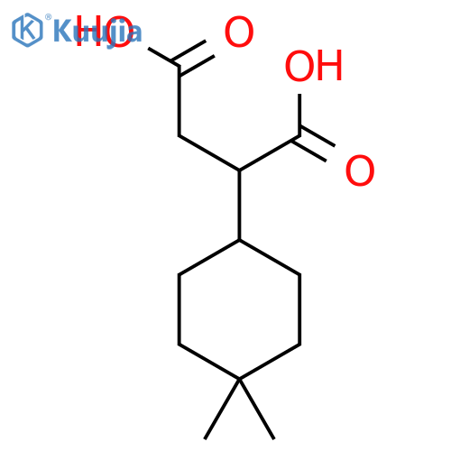 2-(4,4-Dimethylcyclohexyl)butanedioic acid structure