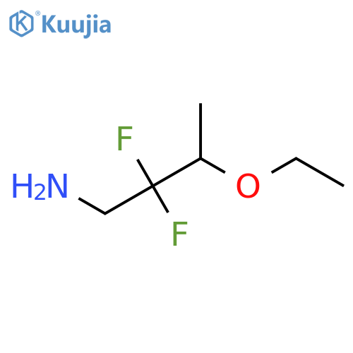 3-ethoxy-2,2-difluorobutan-1-amine structure