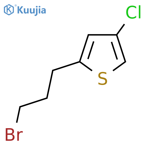 2-(3-bromopropyl)-4-chlorothiophene structure