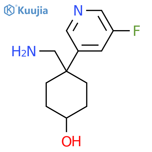 4-(aminomethyl)-4-(5-fluoropyridin-3-yl)cyclohexan-1-ol structure