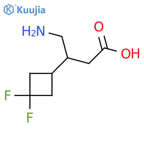 4-amino-3-(3,3-difluorocyclobutyl)butanoic acid structure