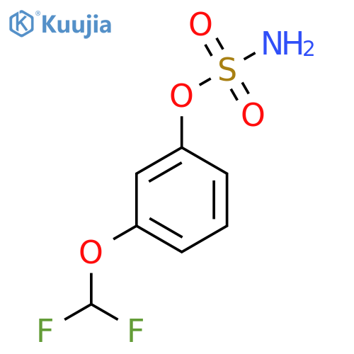 3-(difluoromethoxy)phenyl sulfamate structure