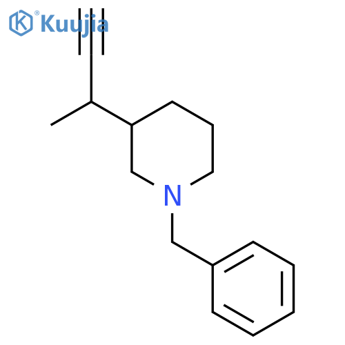 1-benzyl-3-(but-3-yn-2-yl)piperidine structure