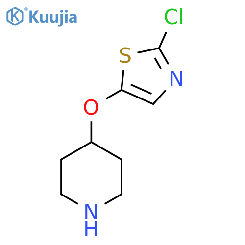 4-(2-chloro-1,3-thiazol-5-yl)oxypiperidine structure
