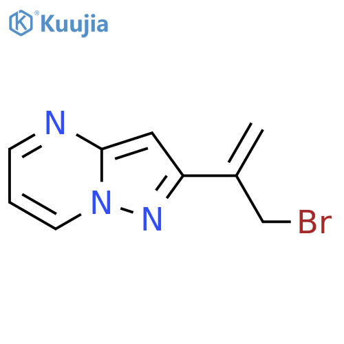 2-(3-bromoprop-1-en-2-yl)pyrazolo1,5-apyrimidine structure