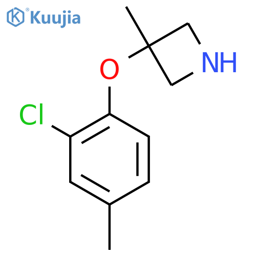 3-(2-chloro-4-methylphenoxy)-3-methylazetidine structure