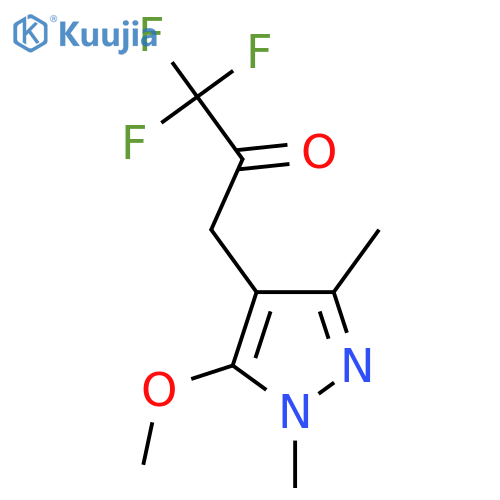 1,1,1-trifluoro-3-(5-methoxy-1,3-dimethyl-1H-pyrazol-4-yl)propan-2-one structure