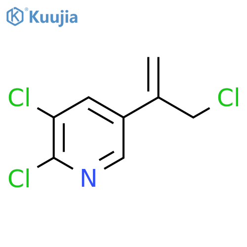 2,3-dichloro-5-(3-chloroprop-1-en-2-yl)pyridine structure
