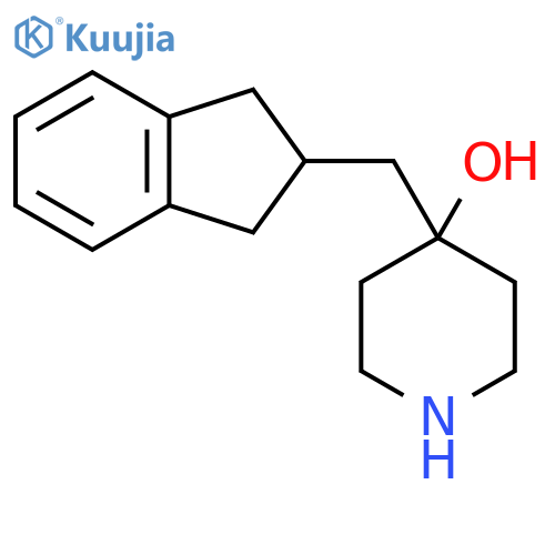 4-(2,3-dihydro-1H-inden-2-yl)methylpiperidin-4-ol structure