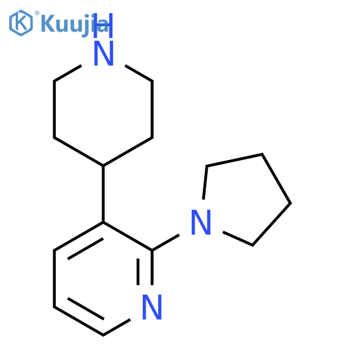 3-(piperidin-4-yl)-2-(pyrrolidin-1-yl)pyridine structure