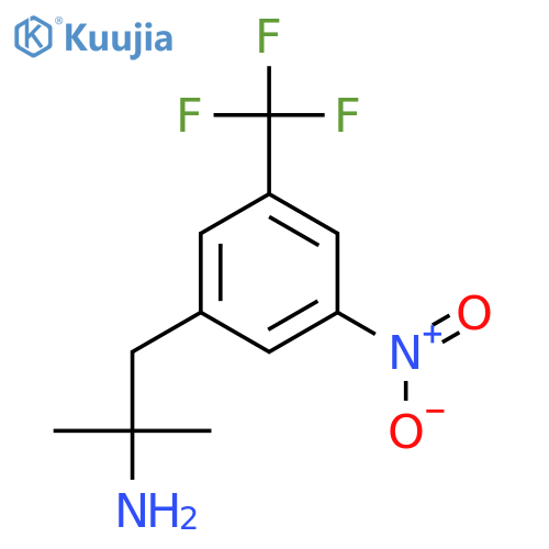 2-methyl-1-3-nitro-5-(trifluoromethyl)phenylpropan-2-amine structure