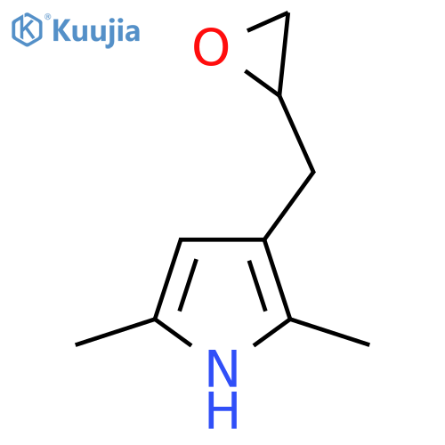 2,5-dimethyl-3-(oxiran-2-yl)methyl-1H-pyrrole structure