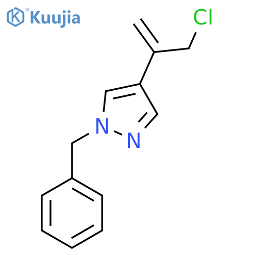 1-benzyl-4-(3-chloroprop-1-en-2-yl)-1H-pyrazole structure