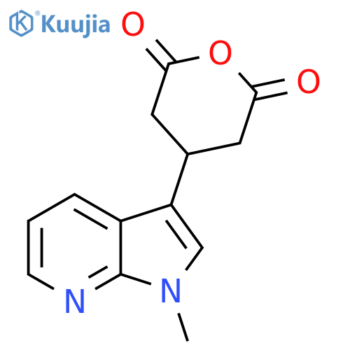 4-{1-methyl-1H-pyrrolo2,3-bpyridin-3-yl}oxane-2,6-dione structure