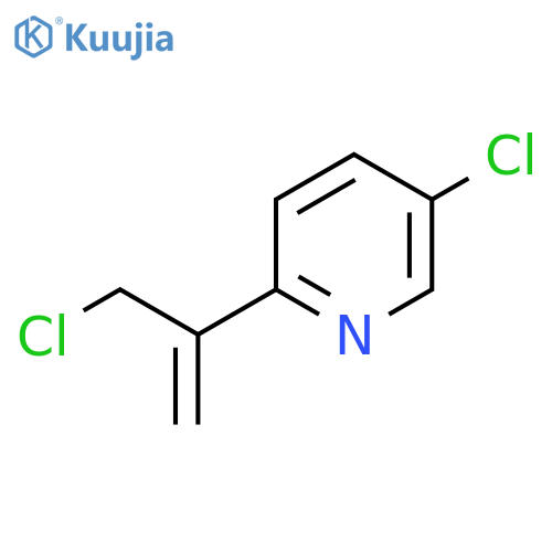 5-chloro-2-(3-chloroprop-1-en-2-yl)pyridine structure