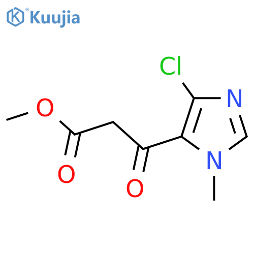 methyl 3-(4-chloro-1-methyl-1H-imidazol-5-yl)-3-oxopropanoate structure