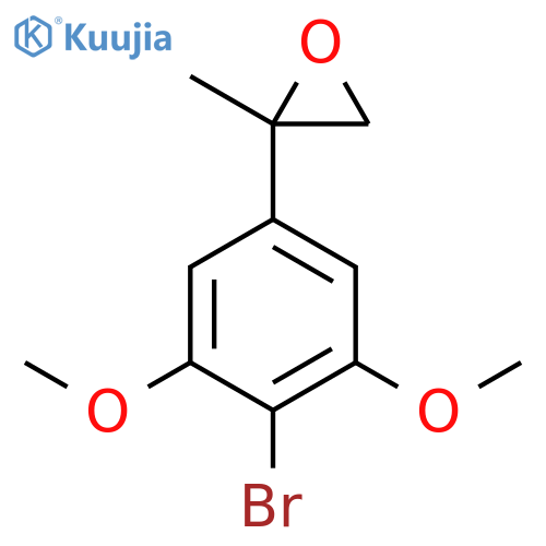 2-(4-bromo-3,5-dimethoxyphenyl)-2-methyloxirane structure