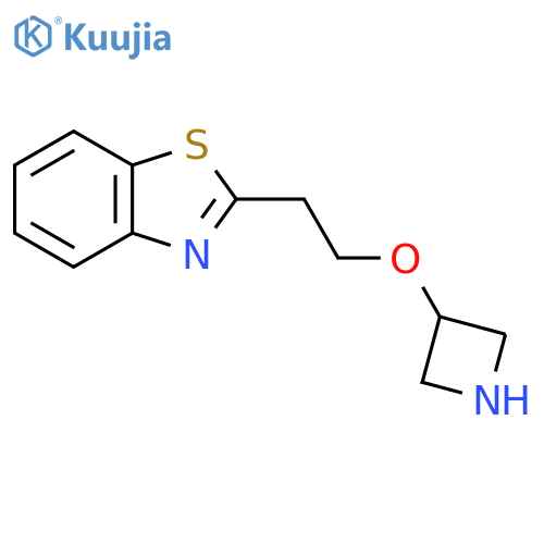 2-2-(azetidin-3-yloxy)ethyl-1,3-benzothiazole structure