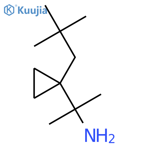 2-1-(2,2-dimethylpropyl)cyclopropylpropan-2-amine structure