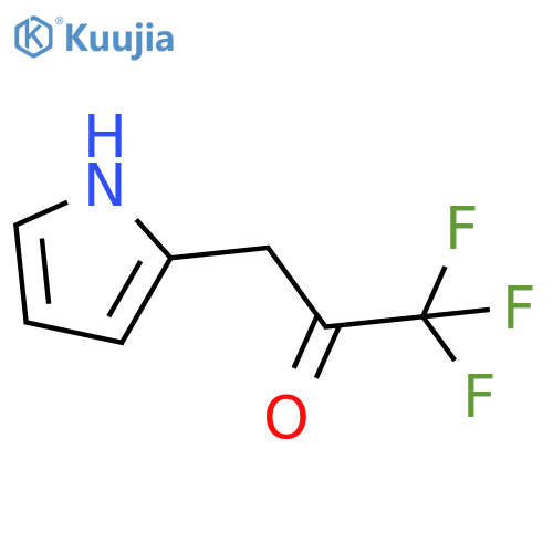 1,1,1-trifluoro-3-(1H-pyrrol-2-yl)propan-2-one structure