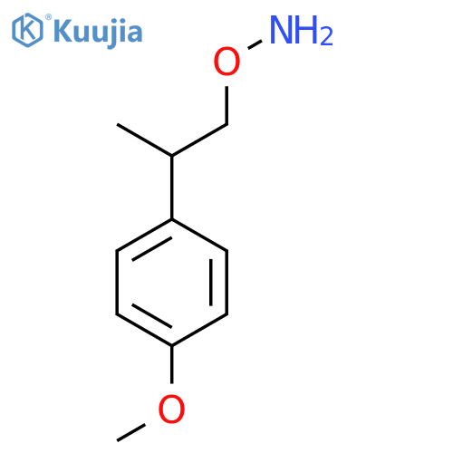O-2-(4-methoxyphenyl)propylhydroxylamine structure