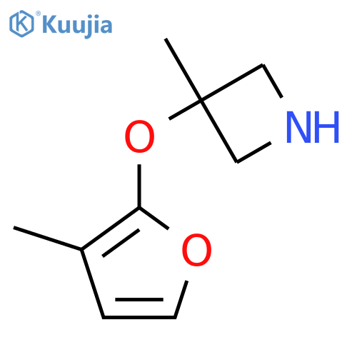3-methyl-3-(3-methylfuran-2-yl)oxyazetidine structure