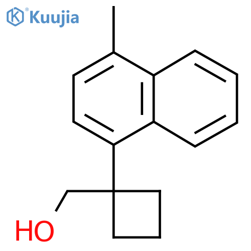 1-(4-methylnaphthalen-1-yl)cyclobutylmethanol structure