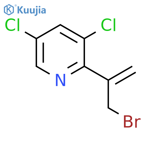 2-(3-bromoprop-1-en-2-yl)-3,5-dichloropyridine structure