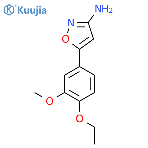 5-(4-ethoxy-3-methoxyphenyl)-1,2-oxazol-3-amine structure