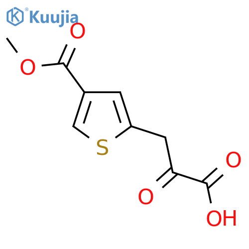 3-4-(methoxycarbonyl)thiophen-2-yl-2-oxopropanoic acid structure
