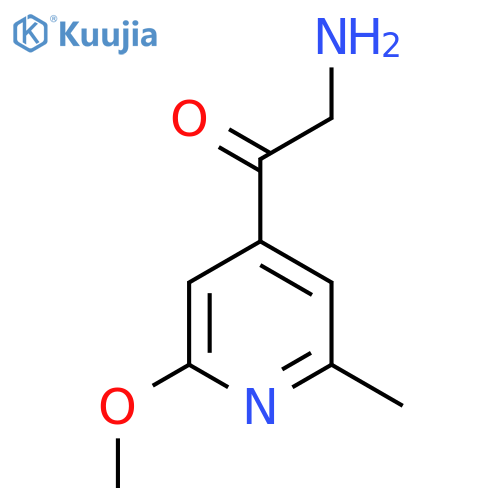 2-amino-1-(2-methoxy-6-methylpyridin-4-yl)ethan-1-one structure