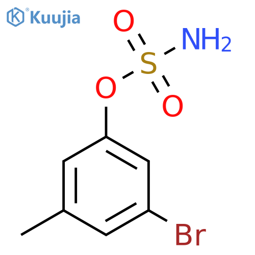 3-bromo-5-methylphenyl sulfamate structure