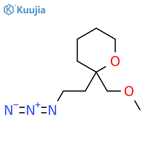2-(2-azidoethyl)-2-(methoxymethyl)oxane structure