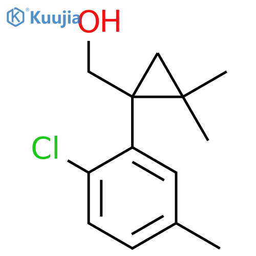 1-(2-chloro-5-methylphenyl)-2,2-dimethylcyclopropylmethanol structure