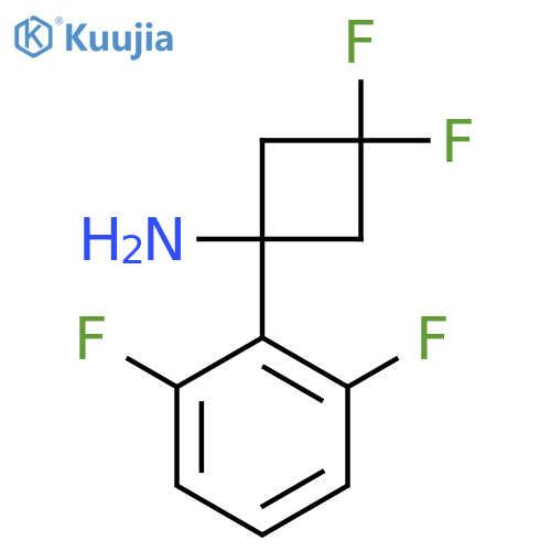 1-(2,6-difluorophenyl)-3,3-difluorocyclobutan-1-amine structure