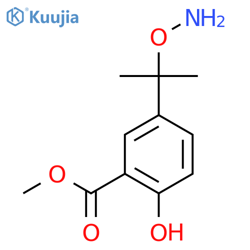 methyl 5-2-(aminooxy)propan-2-yl-2-hydroxybenzoate structure