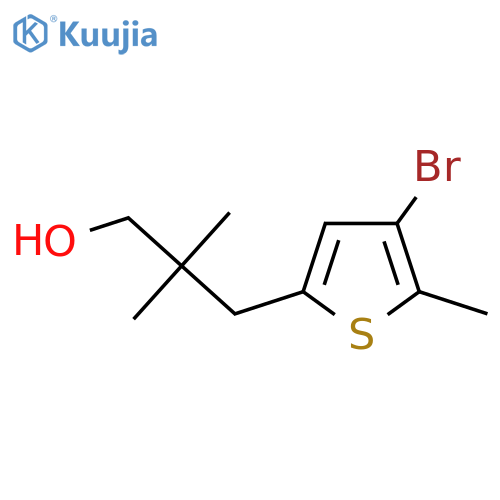 3-(4-Bromo-5-methylthiophen-2-yl)-2,2-dimethylpropan-1-ol structure
