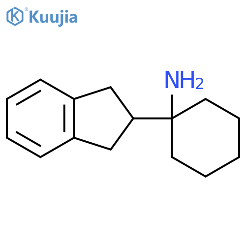 1-(2,3-dihydro-1H-inden-2-yl)cyclohexan-1-amine structure