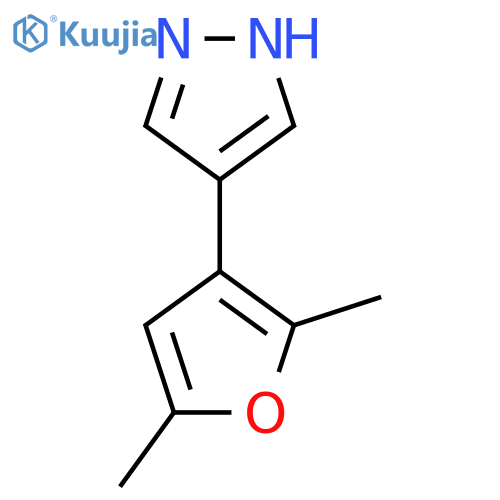 4-(2,5-dimethylfuran-3-yl)-1H-pyrazole structure