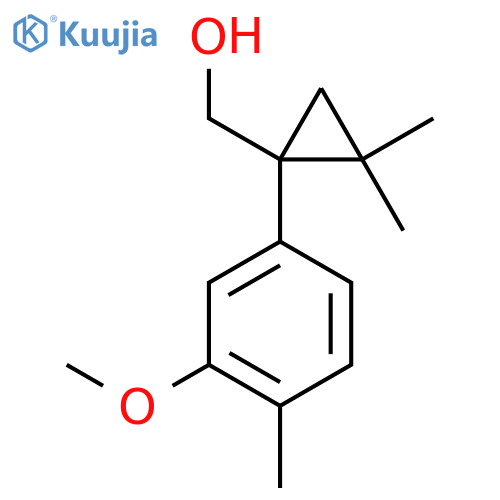 1-(3-methoxy-4-methylphenyl)-2,2-dimethylcyclopropylmethanol structure