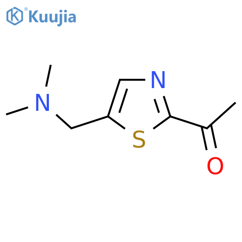 1-{5-(dimethylamino)methyl-1,3-thiazol-2-yl}ethan-1-one structure