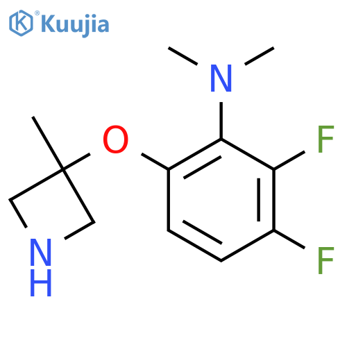 2,3-difluoro-N,N-dimethyl-6-(3-methylazetidin-3-yl)oxyaniline structure
